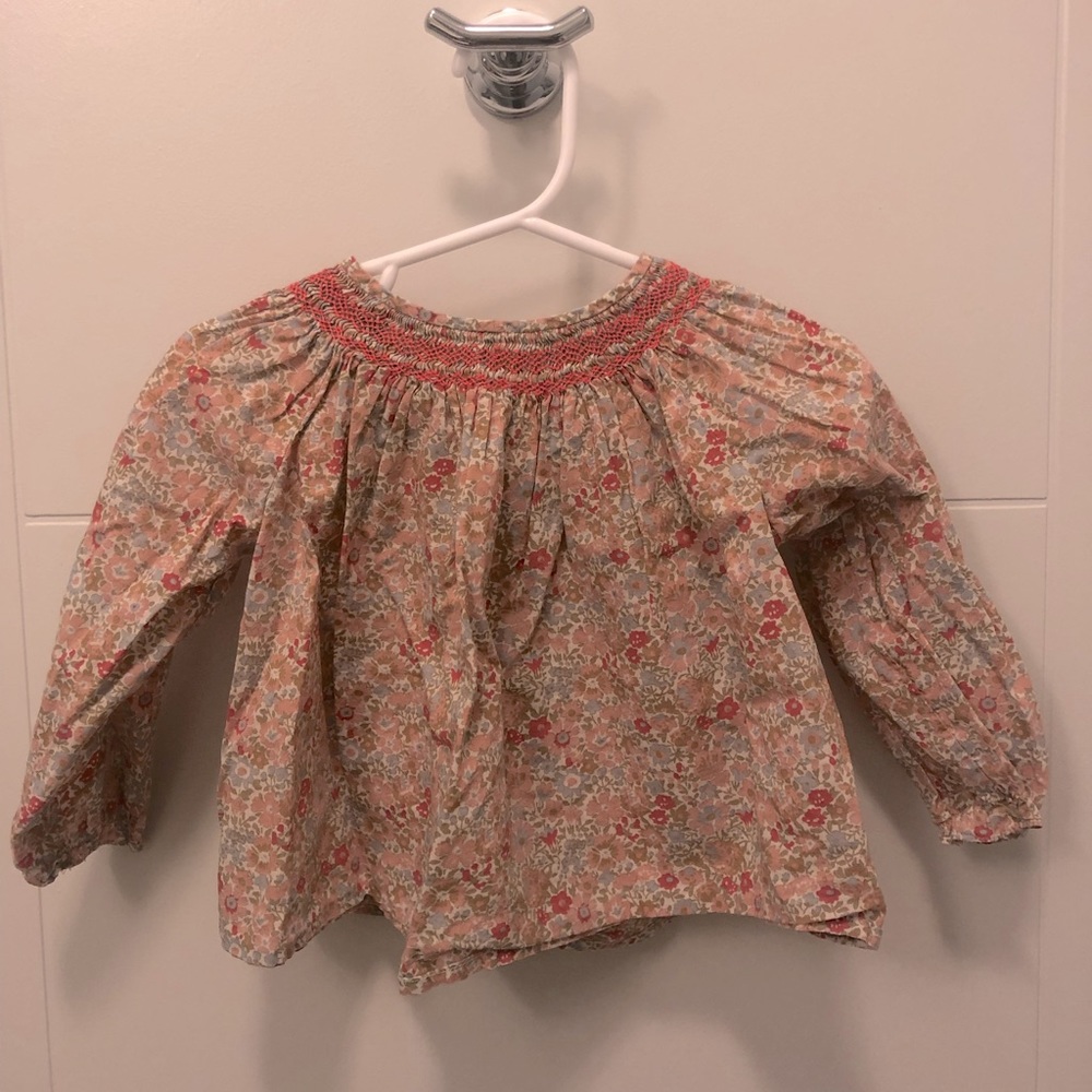 Girls Bonpoint signature blouse, size 18months